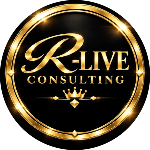 Logo R-Live Consulting, accompagnement administratif